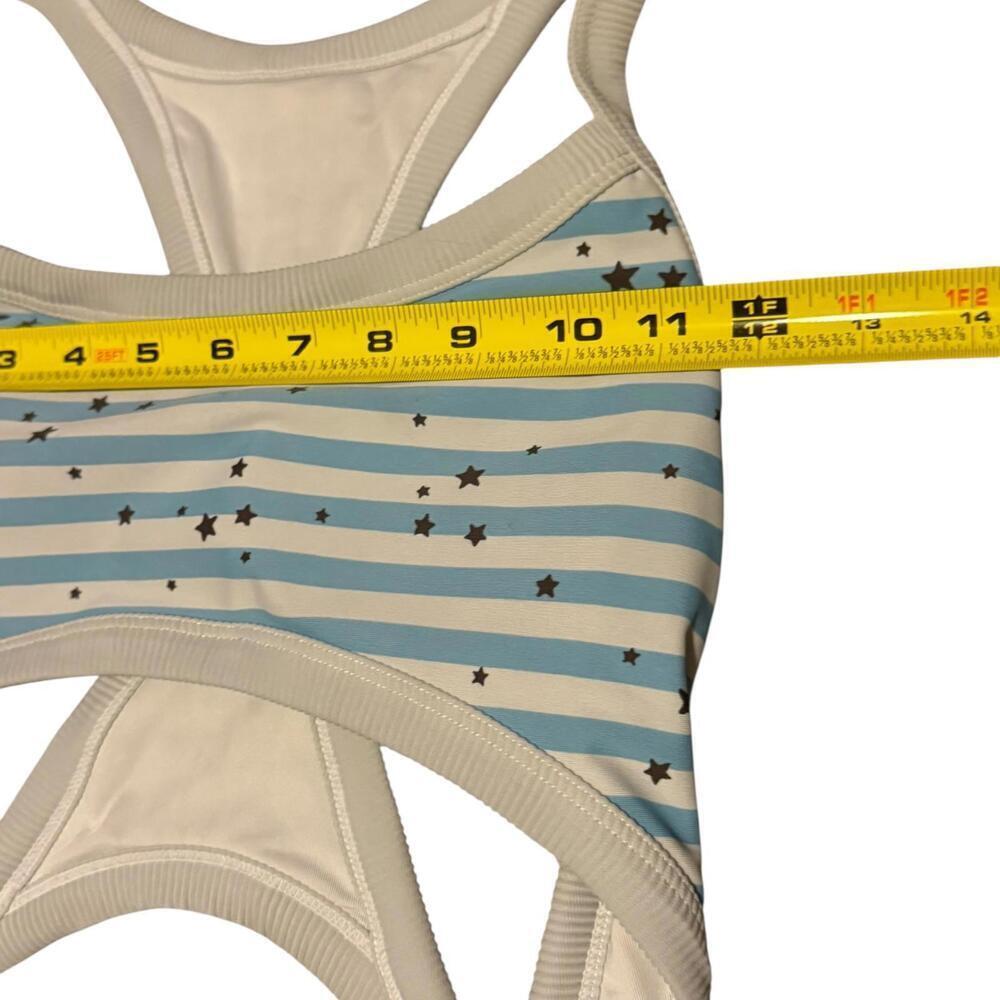 Aerie Women's One-Piece Swimsuit with Blue Stripes and Star Pattern - Picture 2 of 6